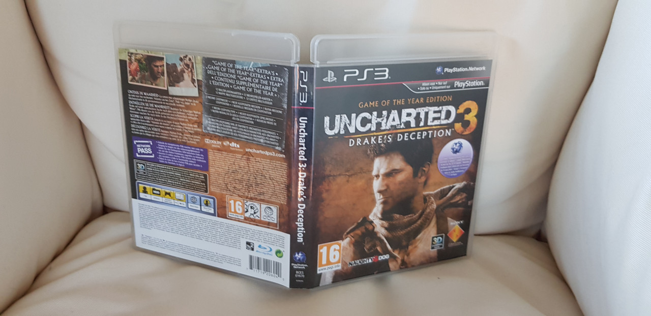Jeu PS3 Uncharted 3 Avec Notice - Jeu Culte En Bon état, Boîte Peut Avoir Des Traces