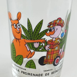 verre ancien la promenade de reine feuille