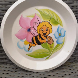 Assiette ancienne Maya l'abeille vintage collector