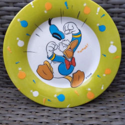 Assiette a dessert Disney vintage Donald