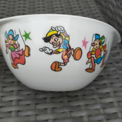 Bol vintage Tefal Disney marionnettes Pinocchio années 70/80