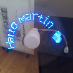 Ventilateur LED USB personnalisable