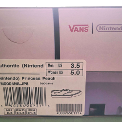 Baskets Vans X Nintendo Princess Peach 2015 Neuves