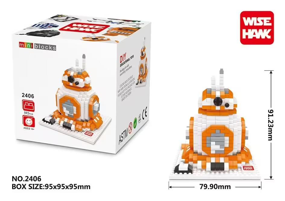 Nano / Micro Block Star Wars Bb-8