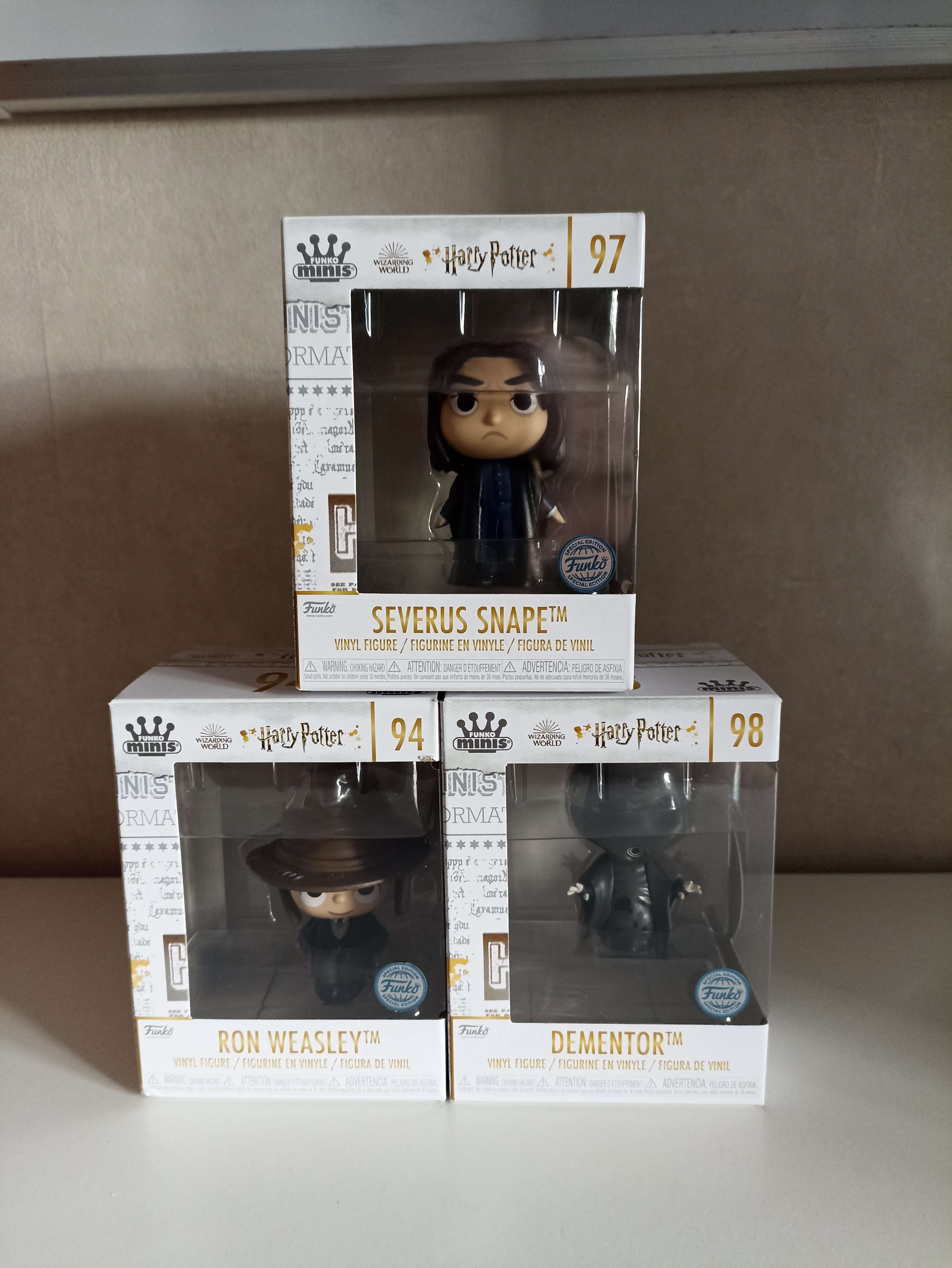 lot 3 figurines Harry Potter