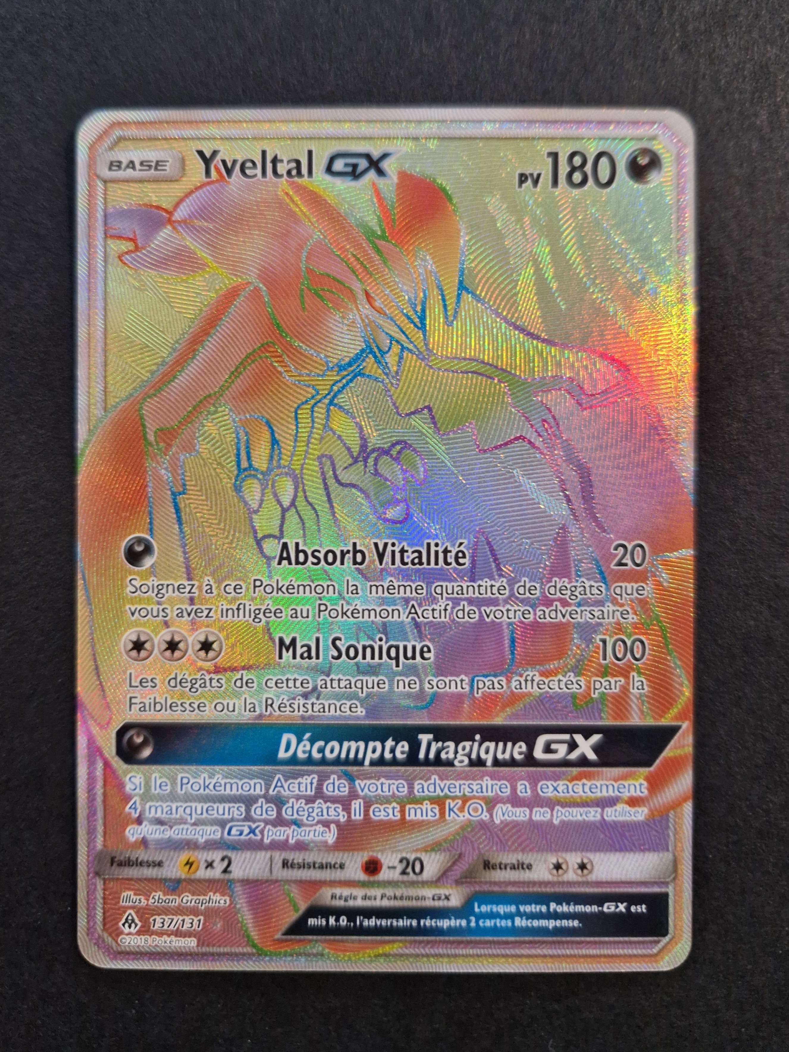Carte Pokemon Yveltal Gx