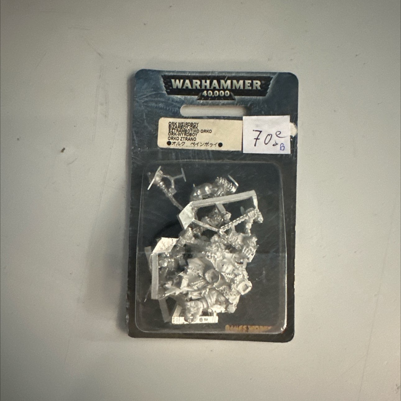 blister figurine metal bizarboy ork 40000 games xorshop