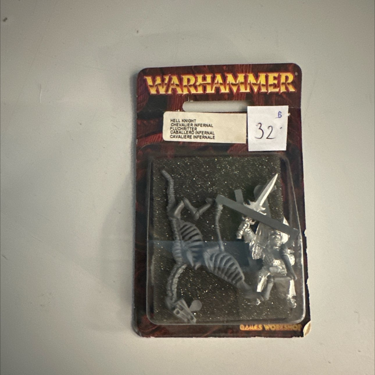 blister figurine metal chevalier infernal games worshop