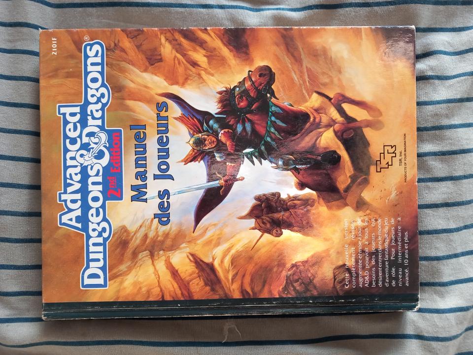 Advanced Dungeons & Dragons 2e - Manuel du Joueur