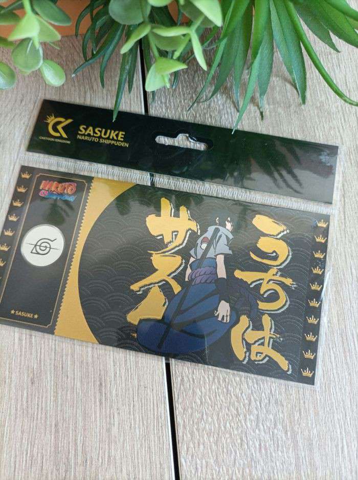 Black ticket Sasuke Uchiwa cartoon kingdom Naruto Shippuden