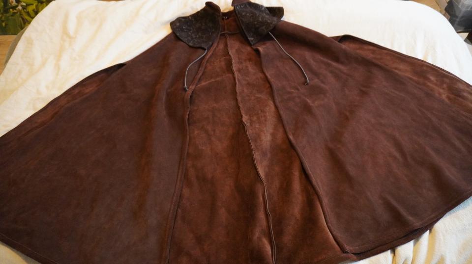 Cape en cuir costume Mousquetaire-Duelliste-escrimeur artistique