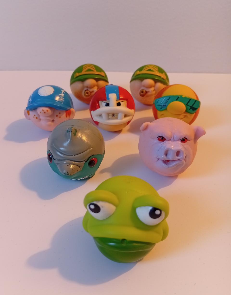 Lot de 8 Personnages Aquaball - Spit Balls - LEGALIA S.A. - 1993