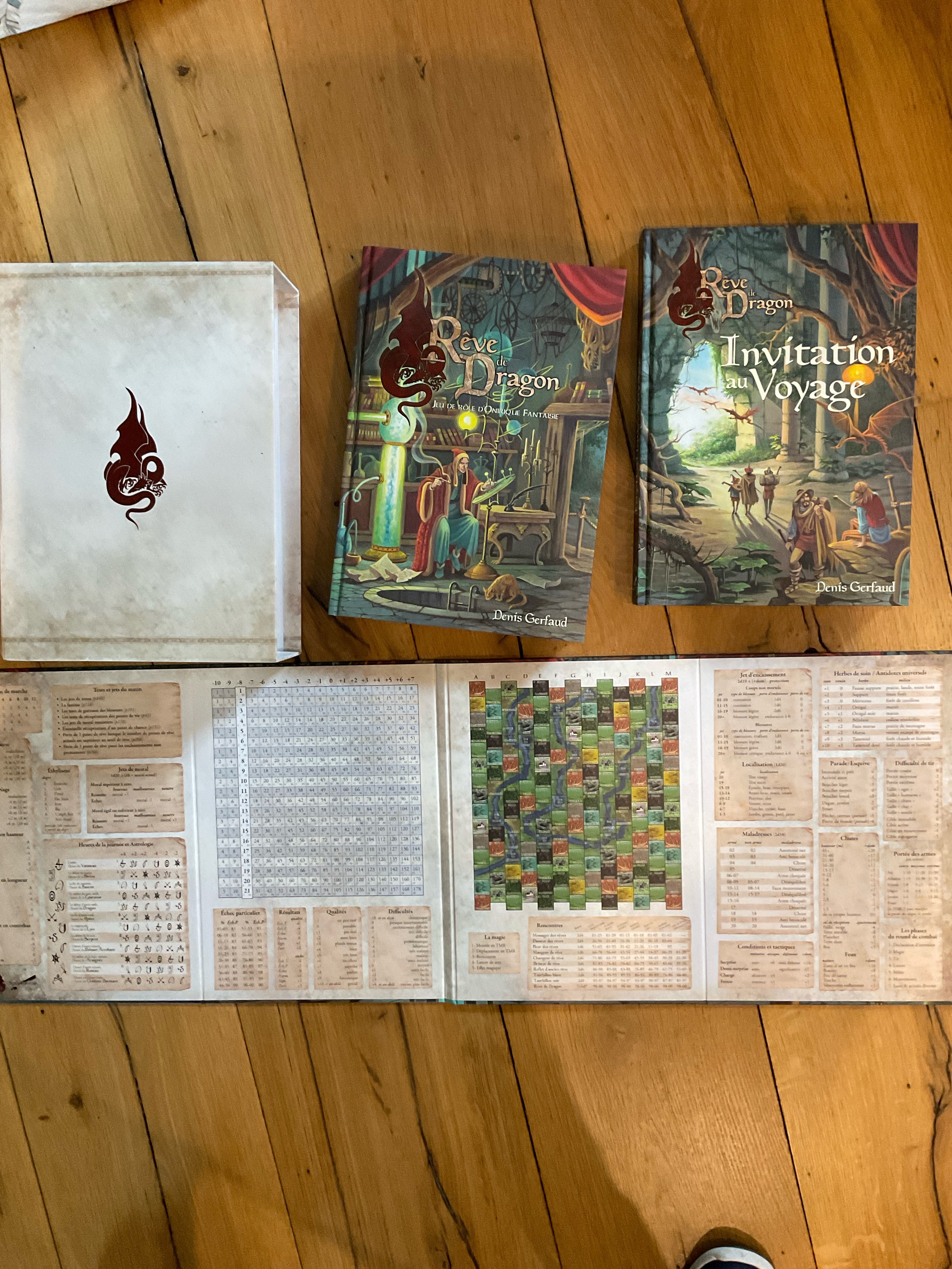 Coffret 2 livres Reve de Dragon de Denis Gerfaud