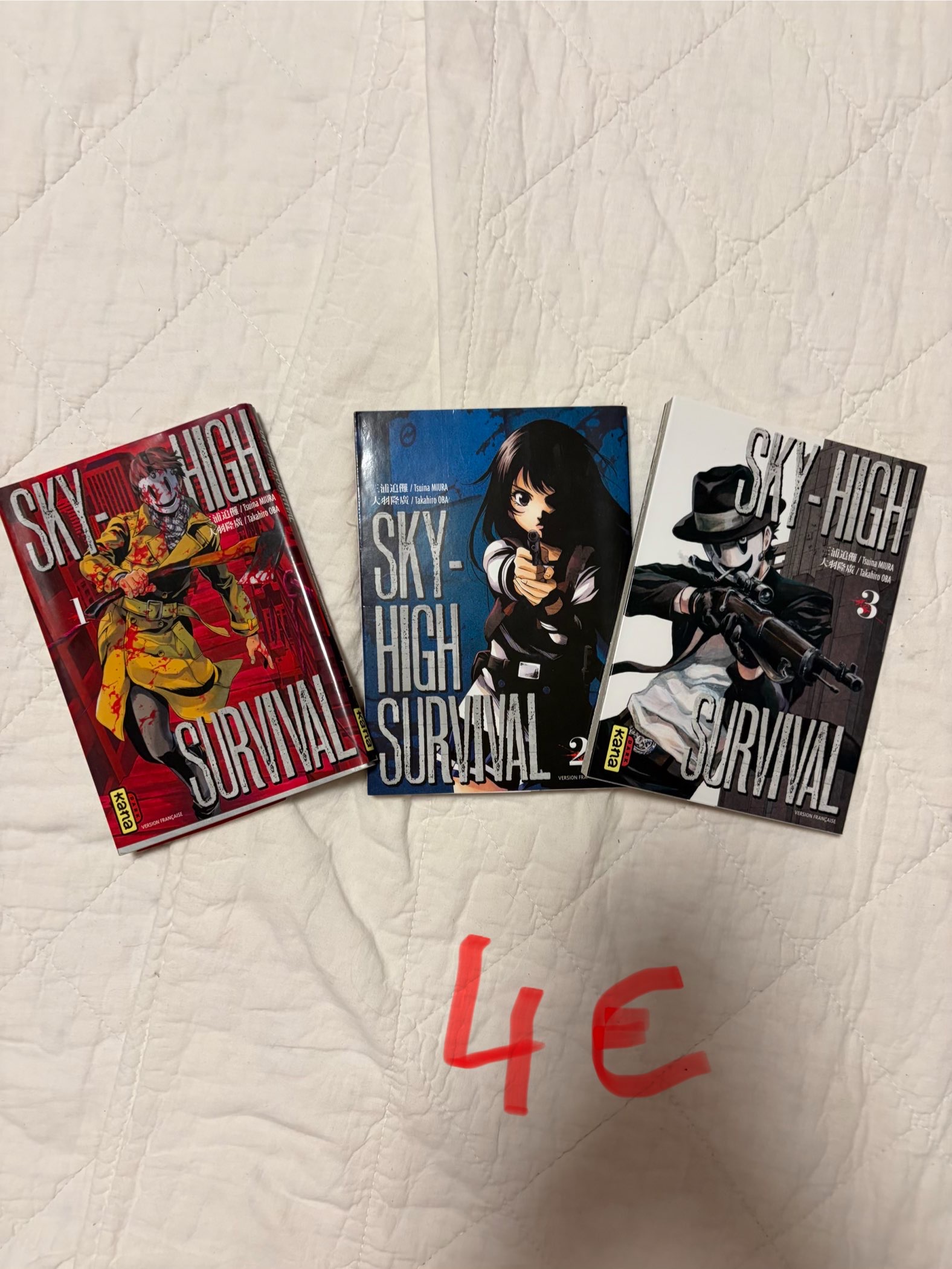 lot mangas high sky survival tomes 1-2-3