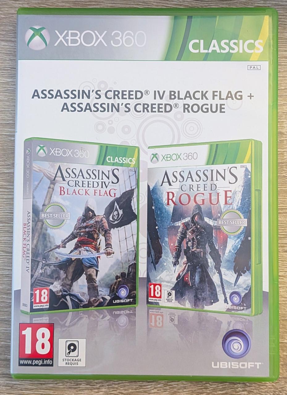 Assassin's Creed 4 Black Flag + Rogue Xbox 360 Compilation