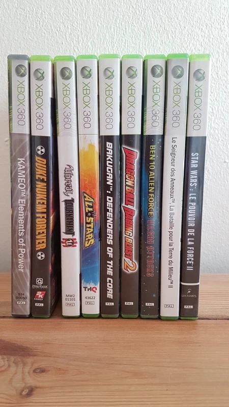 Lot de 9 jeux XBOX 360