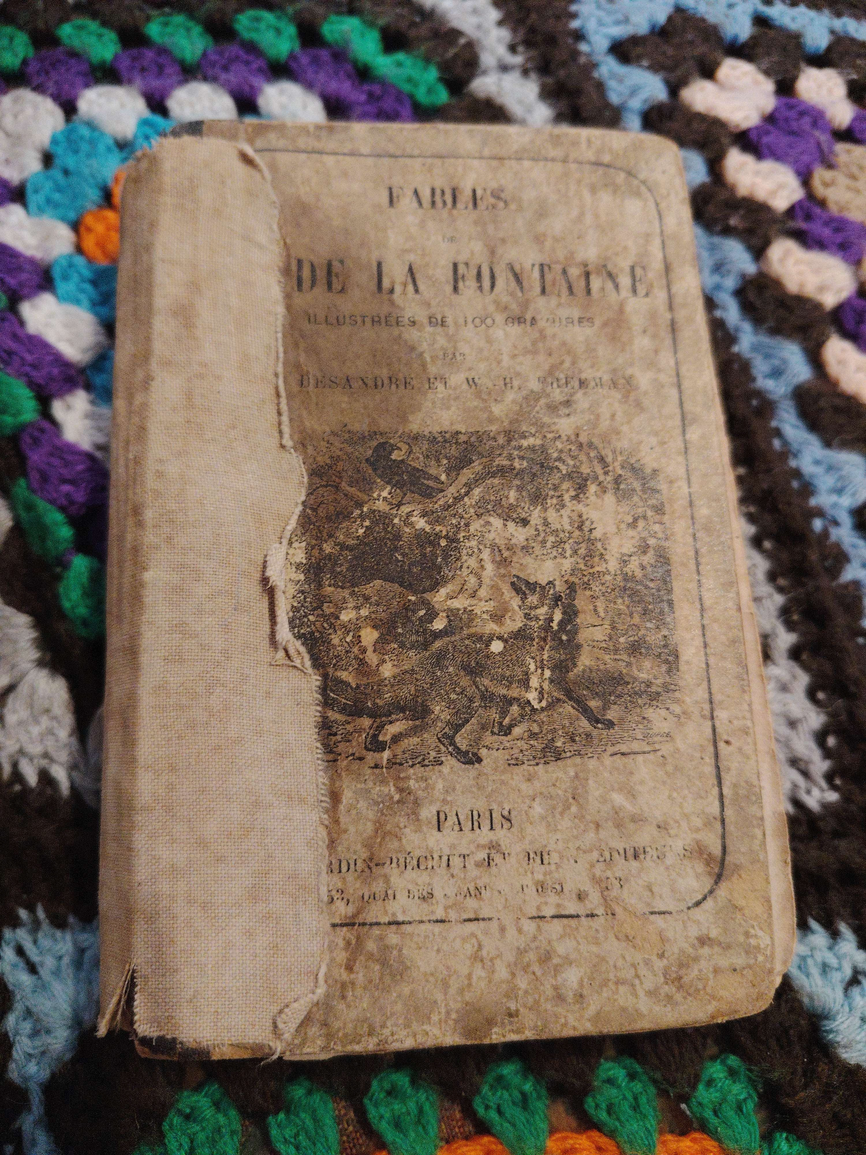 Livre Ancien Fables de la Fontaine, Édition De 1870-1880